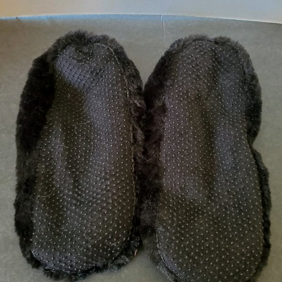 Slipper Socks - Black Fuzzy - Picture 2 of 2